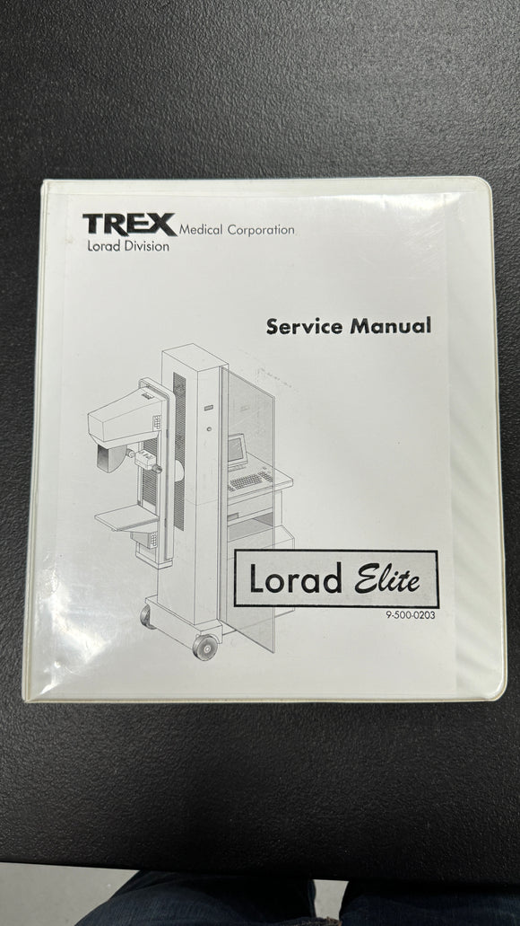 TREX LORAD ELITE SERVICE MANUAL 9-500-0203