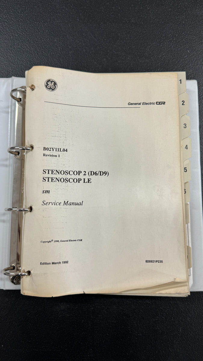 Ge Service Manual Ge Service Manual