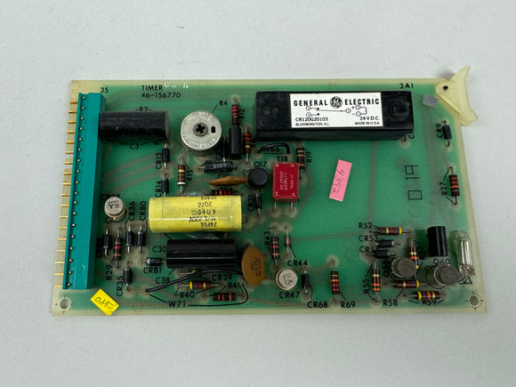 GE AMX 3 Portable X-Ray Timer Board, P/N 46-156770.