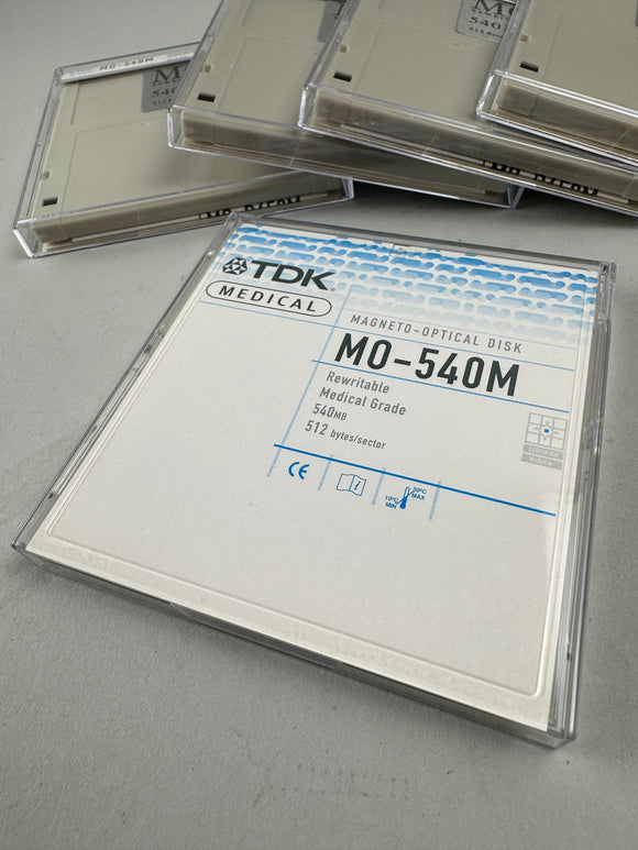 TDK MO-540M MAGNETO-OPTICAL DISK REWRITABLE 540 MB / 512 BYTES