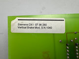 Siemens Siremobil 2000 C-Arm DX1 Vertical Brake Board P/N 0736280