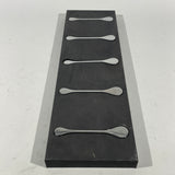 Black Metal Coat Hanger With Silver Hideaway Hooks