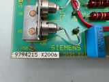 Siemens Siremobil 2000 C-Arm D120 Board P/N 2131639