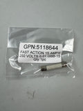 SET OF 5 GE FUSES: 46-170021P50 / 99183979 46-170021P15 / 5118644 46-170021P106