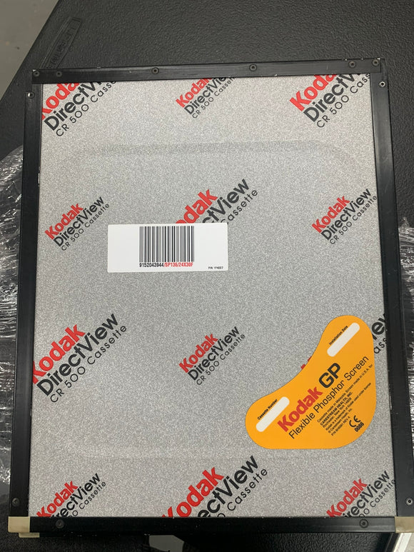 KODAK GP DIRECTVIEW 24CM X 30CM CR 500 CASSETTE WITH FLEXIBLE PHOSPHOR SCREEN