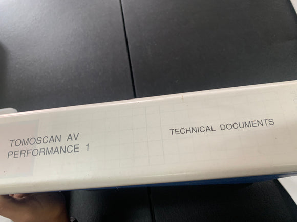 PHILIPS TOMOSCAN AV PERFORMANCE 1 INSTRUCTION MANUAL