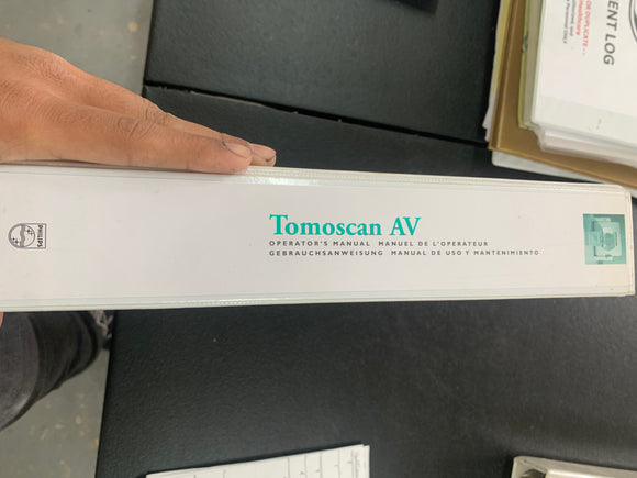 PHILIPS TOMOSCAN AV OPERATOR'S MANUAL