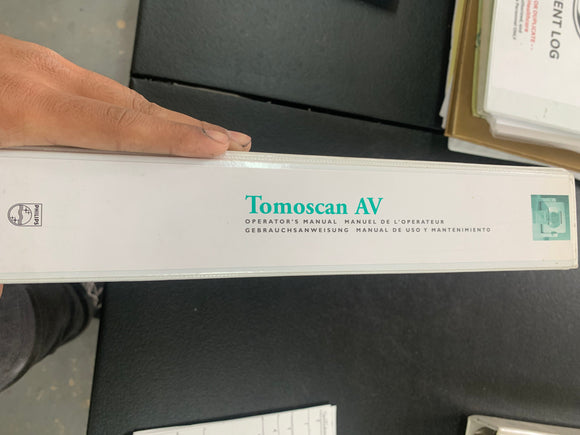 Tomoscan PHILIPS TOMOSCAN AV OPERATOR'S MANUAL – Puma Export, Inc.