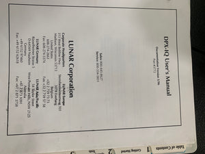 LUNAR DPX-IQ USER'S MANUAL