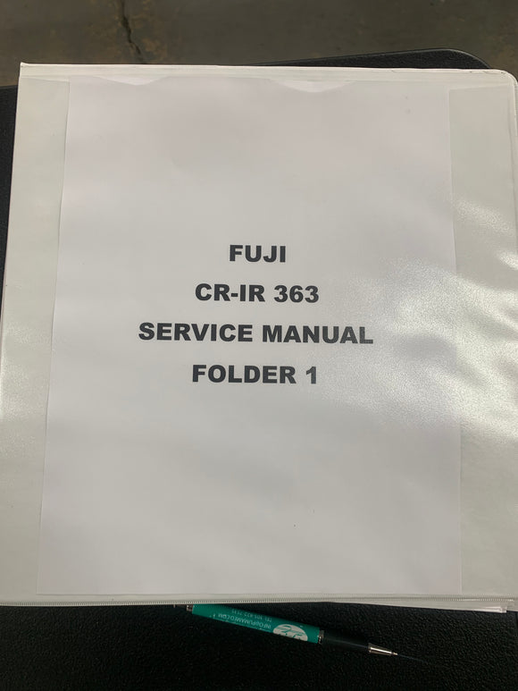 FUJI CR-IR 363 SERVICE MANUAL, 1 OF 2
