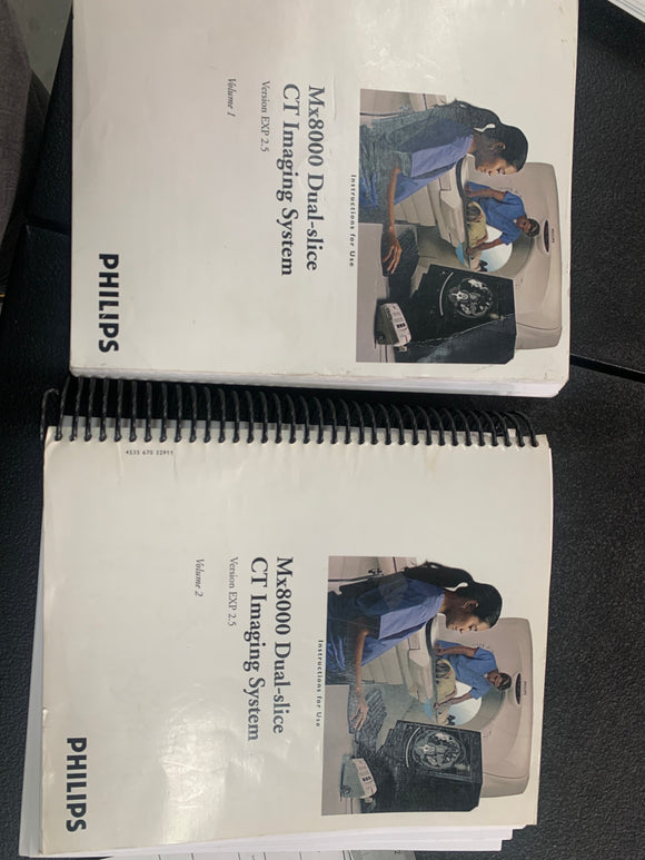 PHILIPS MX8000 DUAL-SLICE CT INSTALLATIONS FOR USE, VOLUME 2
