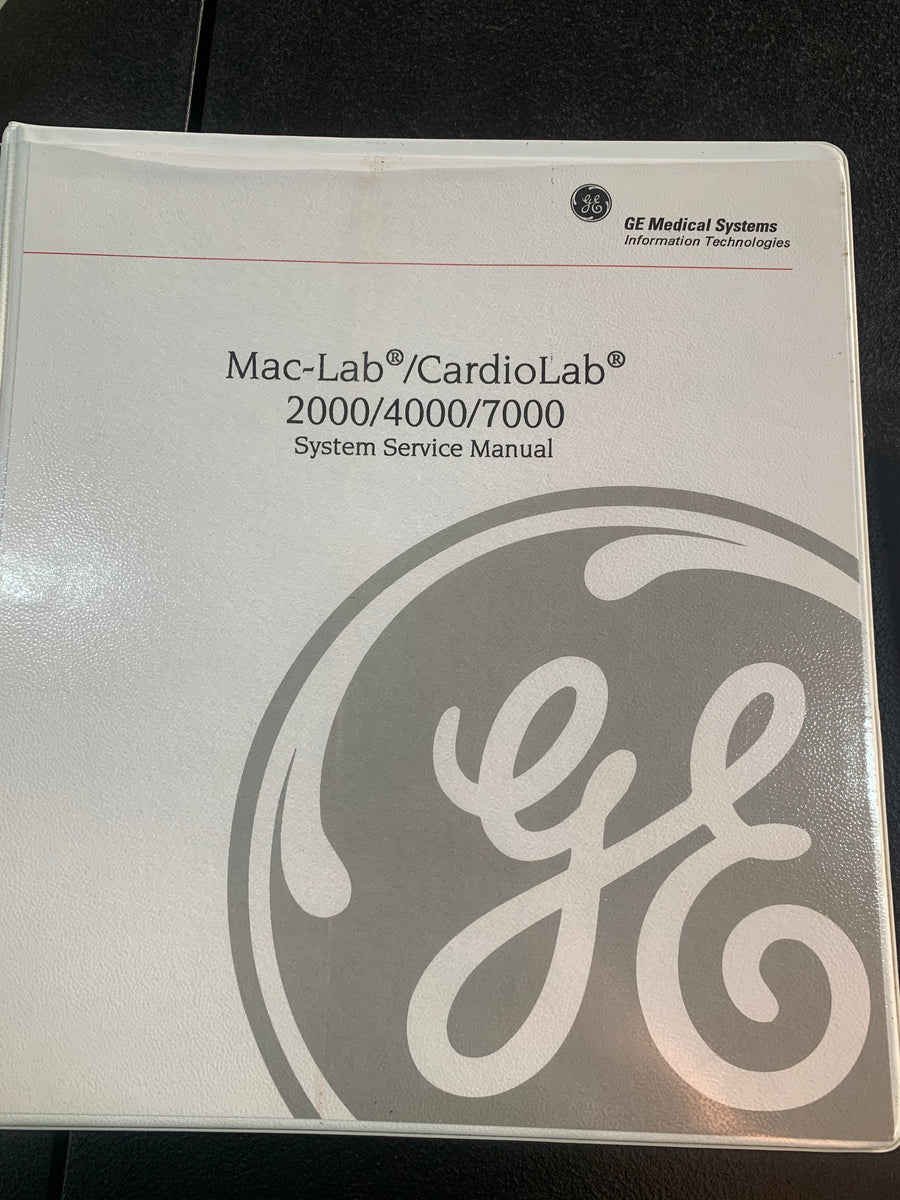 GE SERVICE MANUAL FOR MAC-LAB CARDIOLAB 2000 / 4000 / 7000 – Puma ...