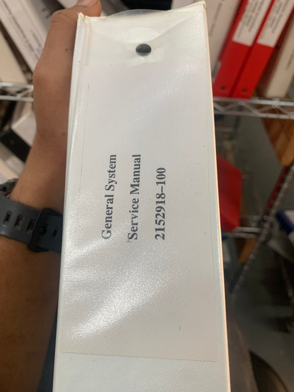 GE CT-I SERVICE MANUAL, 2152918-100