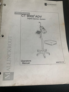 CT 9000 ADV DIGITAL INJECTION SYSTEM OPERATORS MANUAL