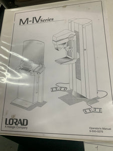 LORAD M-IV OPERATOR'S MANUAL, 9-500-0275