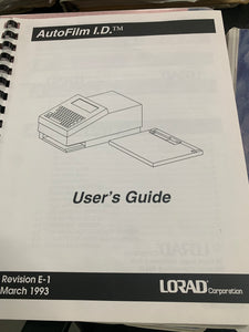 LORAD AUTOFILM I.D. USER'S GUIDE, 9-500A-0078