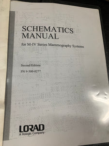 LORAD M-IV SCHEMATICS MANUAL PN 9-500-0277