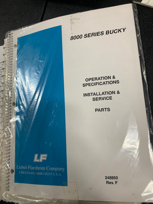 LF 8000 SERIES BUCKY MANUAL REV F