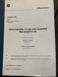 GE X-RAY TUBE ASSEMBLY M52.2/GS412-49