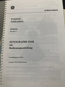 GE SENOGRAPHE DMR 45560241 REV 3, GERMAN