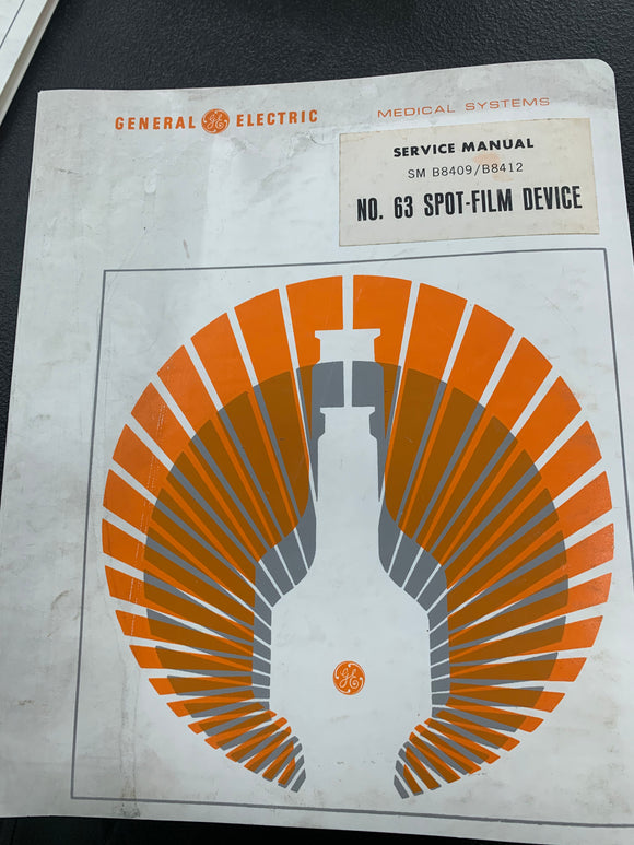 GE SERVICE MANUAL FOR NO 63 SPOT FILM DEVICE SM B8409 B8412 Puma ge-service-manual-for-no-63-spot-film-device-sm-b8409-b8412-puma