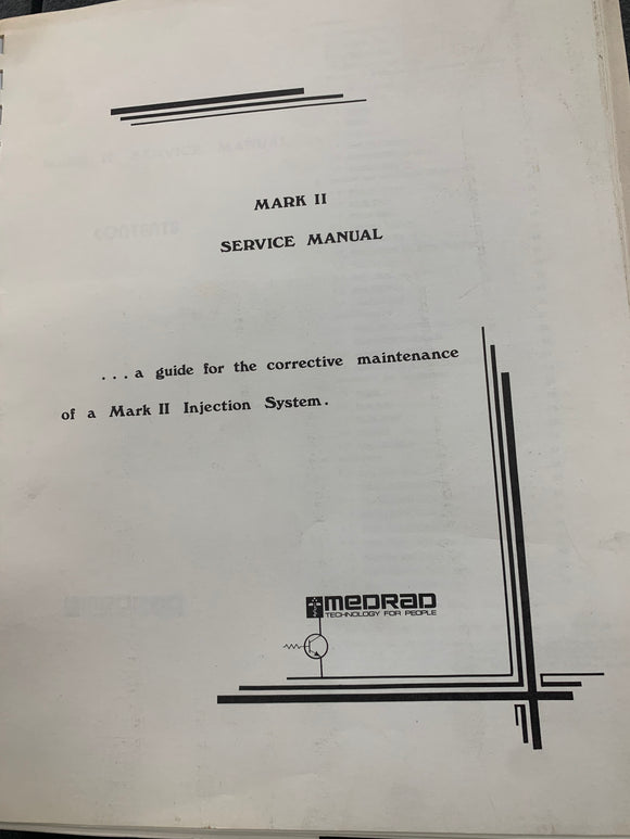 MEDRAD MARK II SERVICE MANUAL