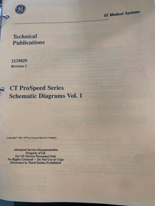 GE CT PROSPEED SCHEMATICS 2135029