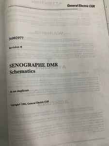 GE SENOGRAPHE DMR SCHEMATICS, 36002977
