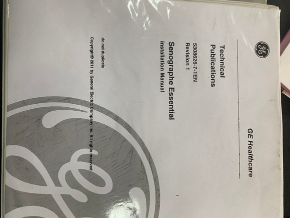 GE SENOGRAPHE ESSENTIAL INSTALLATION MANUAL 5308626-7-1EN, REV 1.