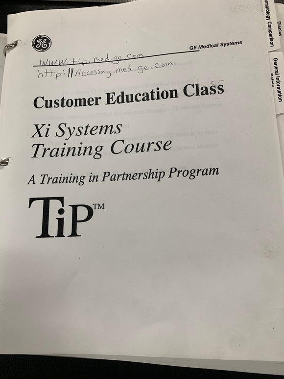 GE XI SYSTEMS TRAINING COURSE
