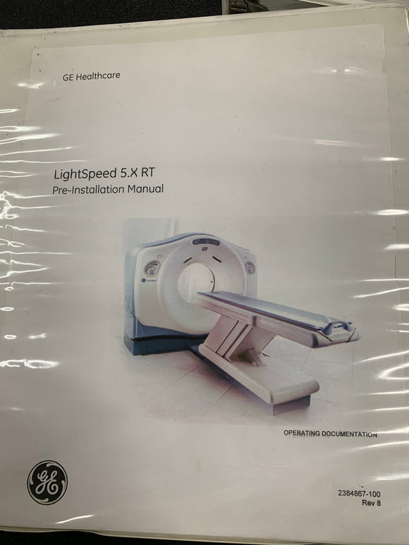 GE LIGHTSPEED 5.X RT PRE INSTALLATION MANUAL