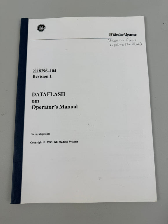 GE MEDICAL SYSTEMS 2118396-104