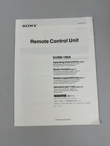SONY SVRM-100A