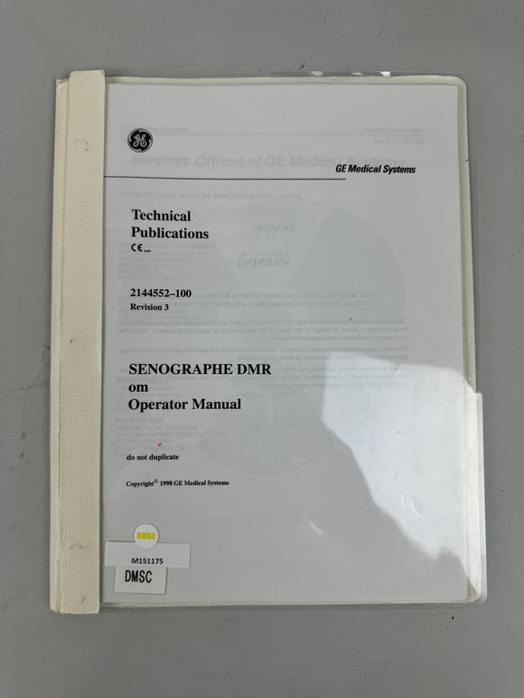 GE MEDICAL SYSTEMS 2552100144 Puma Export, Inc.