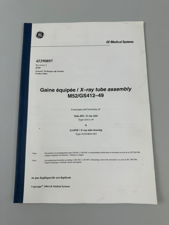 GE MEDICAL SYSTEMS "45290897 REV 2 Puma Export, Inc.