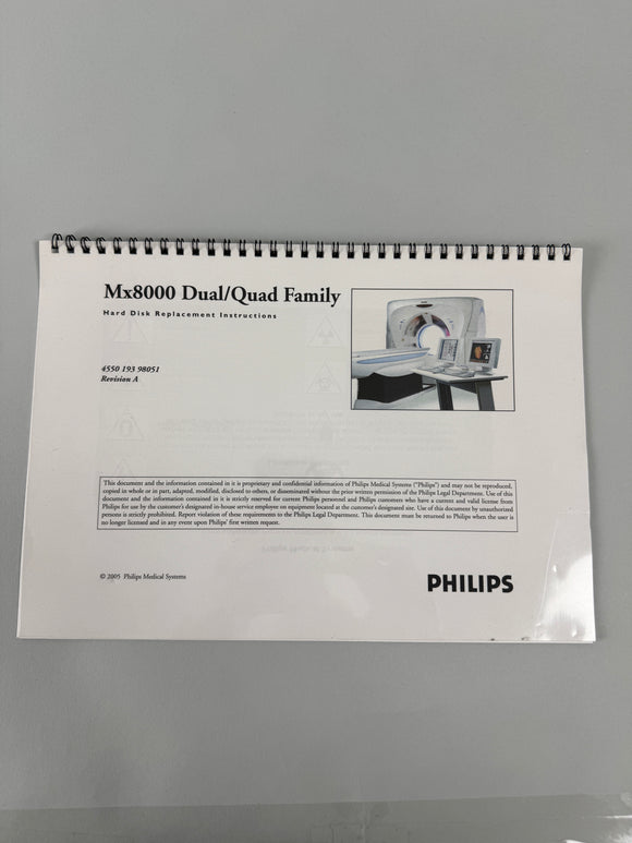 PHILIPS MEDICAL SYSTEMS 4550 193 98051 REV A