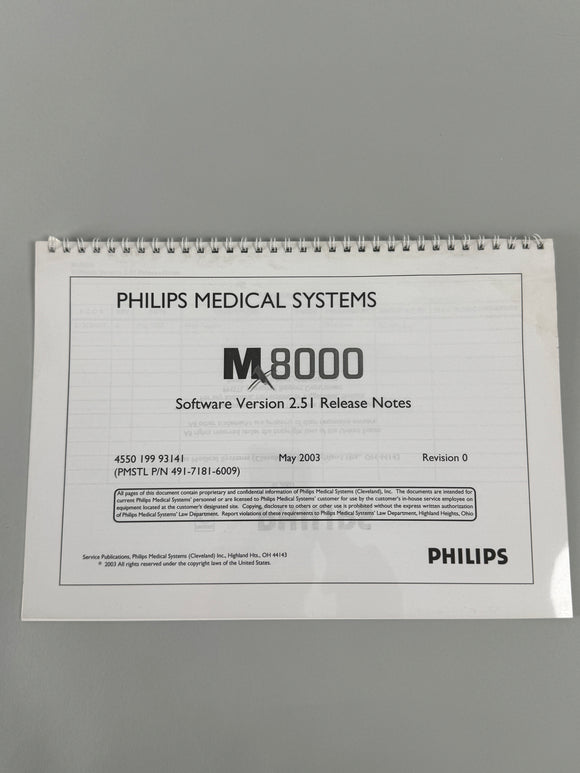 PHILIPS MEDICAL SYSTEMS 4550 I99 93I4I