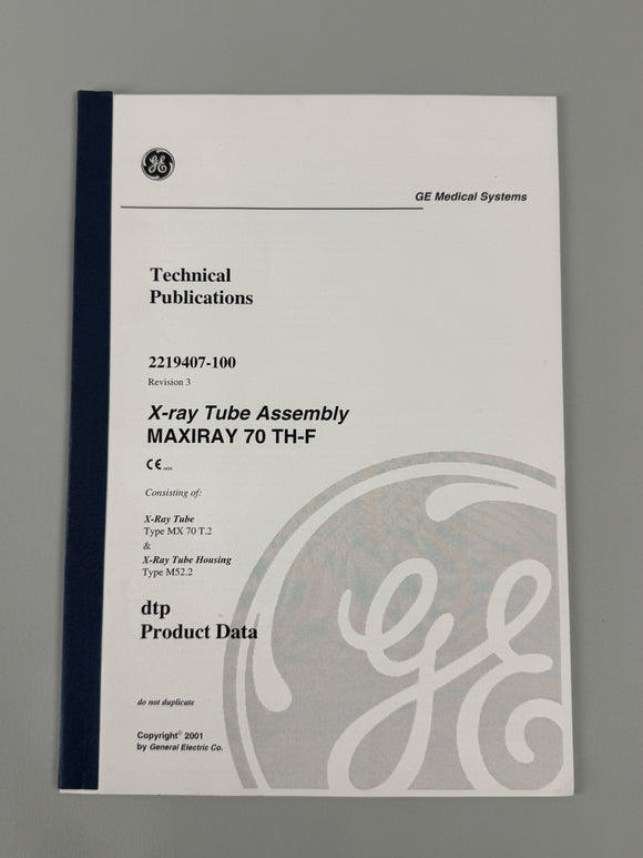 GE MEDICAL SYSTEMS 2219407-100