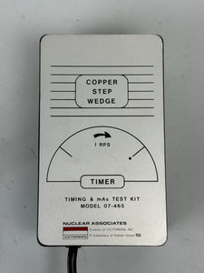 VICTOREEN MACHLETT TIMING & MAS UNIT 07-465 COPPER STEP WEDGE