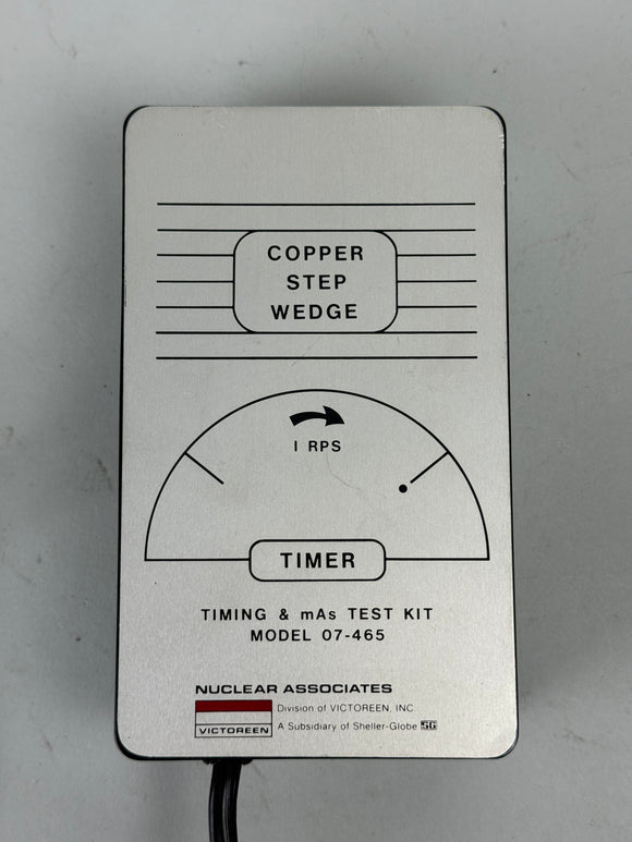 VICTOREEN MACHLETT TIMING & MAS UNIT 07-465 COPPER STEP WEDGE