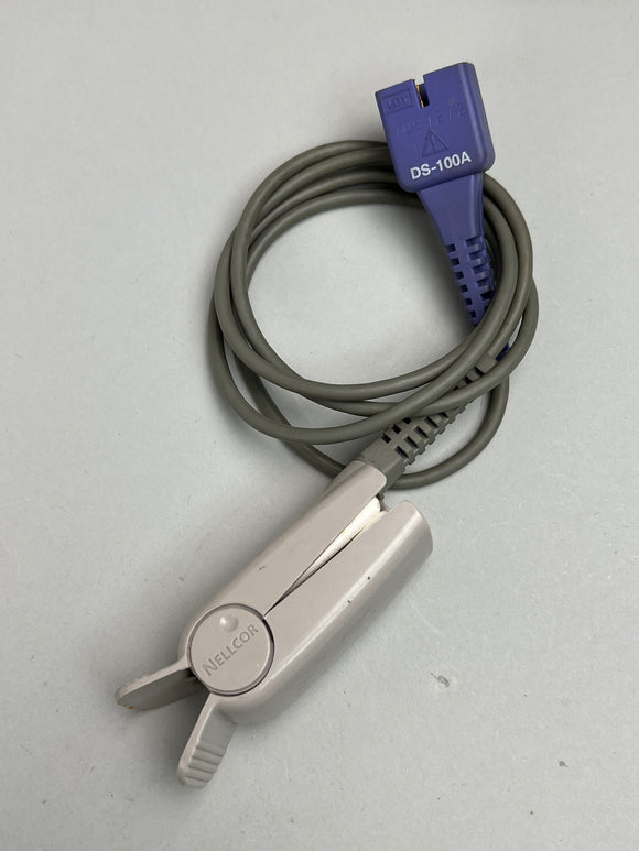 Nellcor DS-100A Adult Finger Clip Oximax SpO2 Sensor 3 Meter