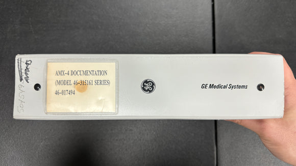 GE AMX-4 DOCUMENTATION ( MODEL 46-315161 SERIES) 46-017494