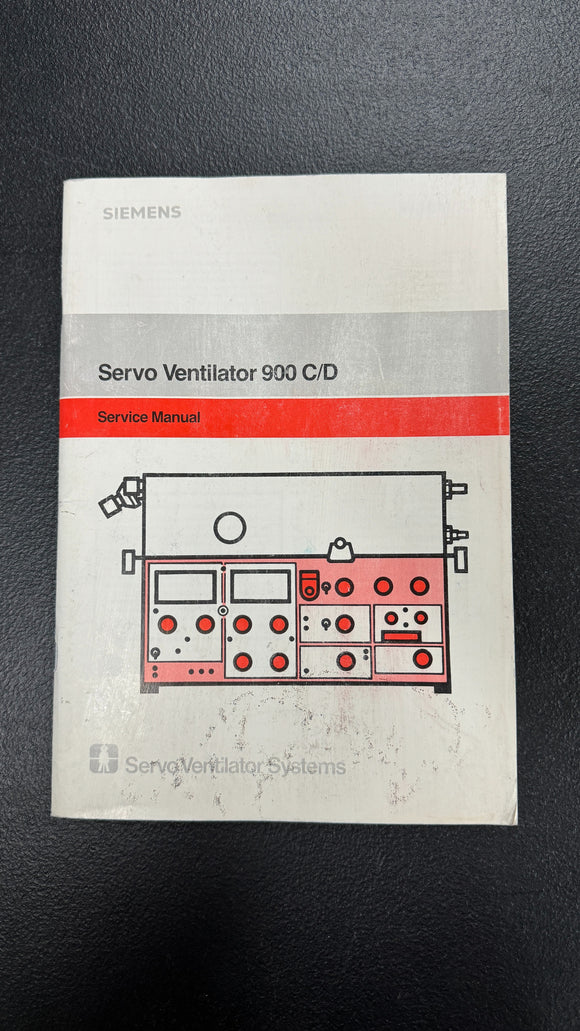 SIEMENS SERVO VENTILATOR 900C/D SERVICE MANUAL