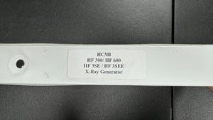 HCMI X-RAY GENERATOR OPERATOR  MANUAL FOR VARIOUS MODELS PART AC-4000