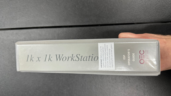 GE OEC 1K x 1K MOBILE WORKSTATION OPERATOR'S GUIDE #00-879069-03