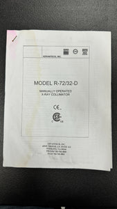 ADVANTECH MODEL R-72/32-D X-RAY COLLIMATOR GUIDE
