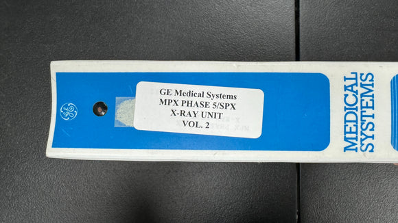 Mpx Radiographic Unit GE MPX PHASE 5/SPX X-RAY UNIT VOL. 2 – Puma Export, Inc.