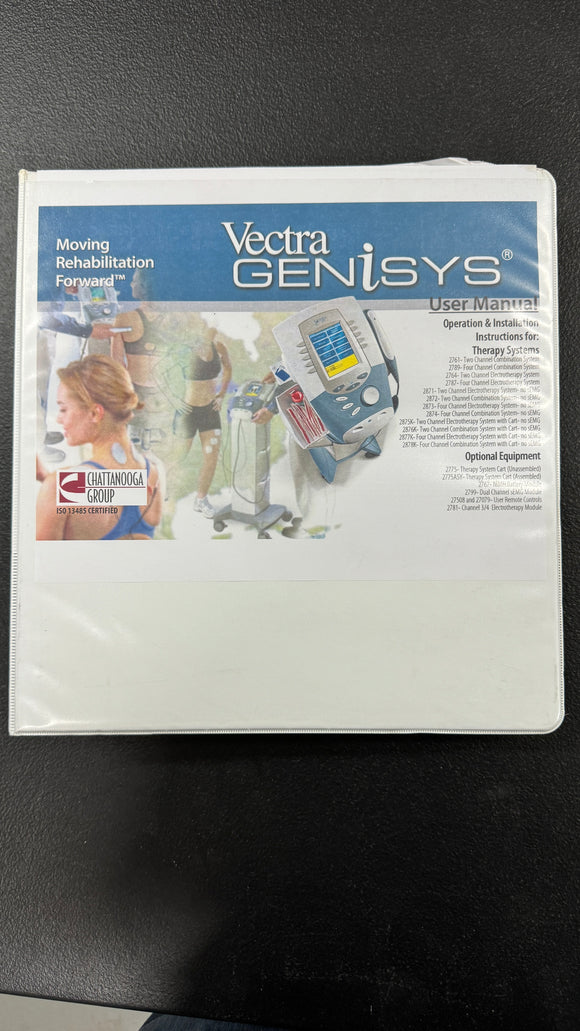 VECTRA GENISYS USER MANUAL OPERATION & INSTALLATION