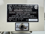 X-RAY FILM ILLUMINATOR NEGATASCOPE A RAYONS-X MODEL 188