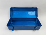 TOYO Steel Tool Box Y-410 Blue Durable Tool Box, Made in Japan